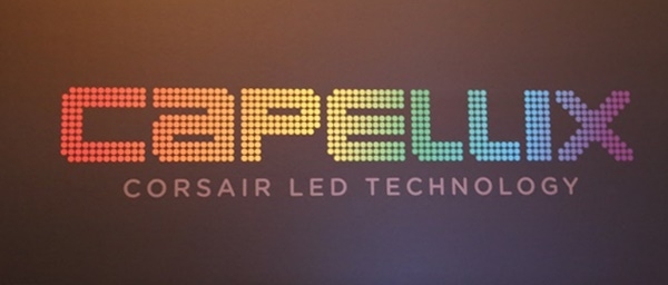 커세어의 LED 기술, CAPELLIX LED의 로고이다.