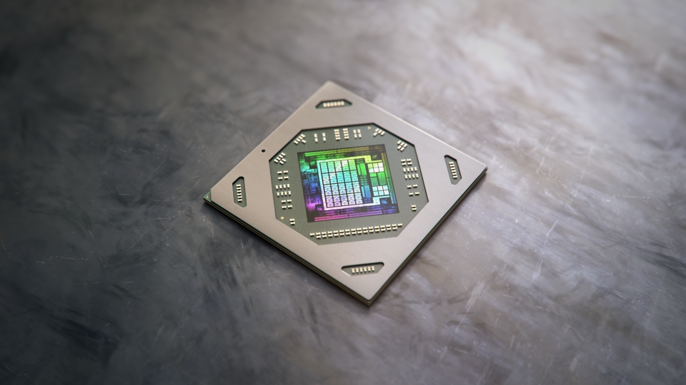 AMD 라데온 RX 6800M GPU.