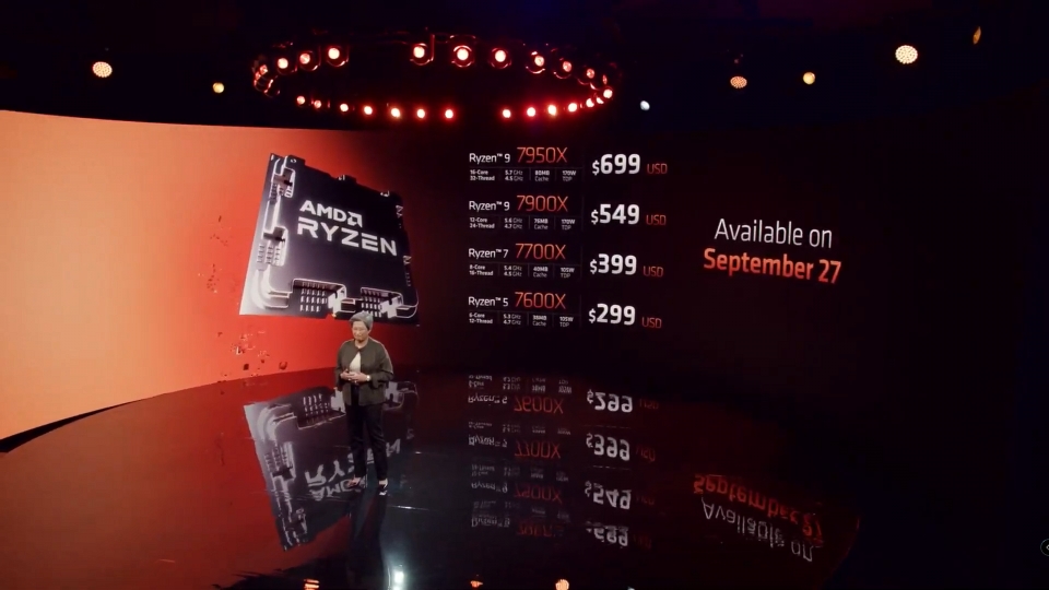 오는 9월 27일, 라이젠 7000 시리즈 프로세서가 출시된다.